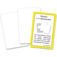 TimeTEX Spielesammlung Blanko-Spielkarten im Etui, beidseitig weiß