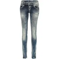 Cipo & Baxx 5-Pocket-Jeans Jeans mit niedriger Taille in Straight Fit, WD153