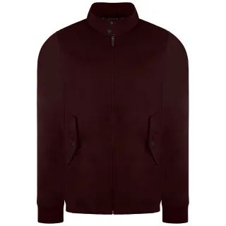 Ben Sherman Signature Herren Burgunderfarbene Harringtonjacke