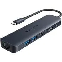 HyperDrive Next 7 Port USB-C Hub, Dockingstation dunkelblau, USB-C, HDMI, USB-A