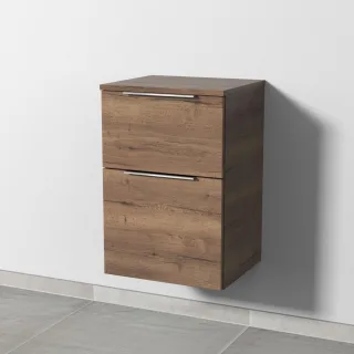 Sanipa 3way Unterschrank mit 2 Auszügen, Eiche-Tabak, UM14450 UM14450