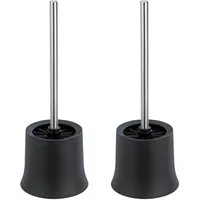 WENKO WC-Garnitur Basic Schwarz, (Set, 1-tlg), schwarz