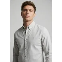Calvin Klein Jeans Langarmhemd Button-Down-Kragen, Baumwoll-Stretch