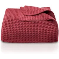 Wohndecke Wohndecke Waffelpique aus Baumwolle - Kuscheldecke, Baumwolldecke -, Laynenburg, Decke als Sofa-decke, Couchdecke, Wolldecke aus Baumwollmix