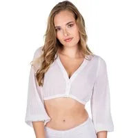 MarJo Dirndlbluse Dirndlbluse - NANDLSTADT - weiß