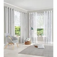 OTTO home Raffrollo Cellino, mit Schlaufen, Transparent, klassische Netzoptik, Polyester