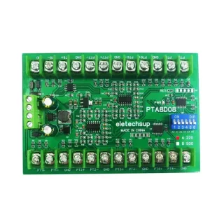 PTA8D08 8ch DC 8-30V PT100 RTD RS485 Temperature Sensor Module Modbus RTU Platinum Thermal Resistance Collector -40~500C