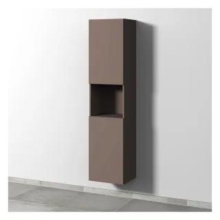 Sanipa 3way Hochschrank mit 2 Türen und 1 offenem Fach, Taupe-Matt SP1161T