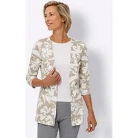 Sieh an! Shirtjacke Long-Shirtjacke 3/4-Arm