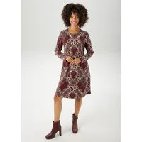 Aniston CASUAL A-Linien-Kleid mit extravagantem Ornament-Muster