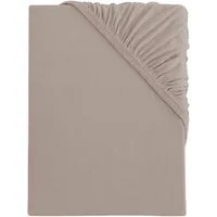s.Oliver Spannbettlaken TABEA, 100% Baumwolle, 145 g/m², Jersey, Gummizug: rundum, (1 Stück), Bettlaken für Matratzen bis 25 cm Höhe, perfekter Sitz, bügelfrei
