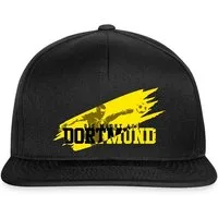 Spreadshirt Snapback Cap Die Macht Aus Dortmund Schwarz-Gelb Fußball Fan Snapback Cap (1-St)