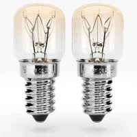 greate. Spezialleuchtmittel Backofenlampe E14 15W - 2er Pack, Backofen, Salzlampe, Mikrowelle, 2 St.