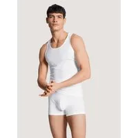 CALIDA Muskelshirt Pure & Style Rundhals-Ausschnitt, Single Jersey, Baumwollmix, elastisch