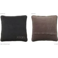 JOOP! Dekokissen JOOP! Uni-Doubleface Kissenhülle 651273 anthrazit-taupe 50x50 cm