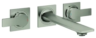GROHE 3-Loch-Waschtisch-Wandbatterie Allure 20193_2 für 29025 Ausl. 208mm satin steel, 20193MS2 20193MS2