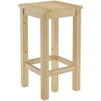 ERST-HOLZ Arbeitshocker Barhocker Kiefer Massivholz Tresenhocker Wählbar in 60 oder 80