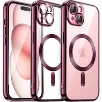 MSM Handyhülle Hülle für iPhone 15 Schutz MagSafe Silikon Slim Case Cover