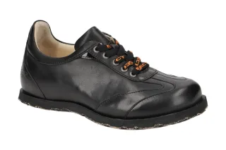 Eject 20243 STREET Damenschuhe Schwarz Leder Schn?r-Halbschuhe