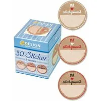 Avery Zweckform Etiketten 50 Aufkleber 56818 Mit Liebe gemacht