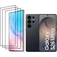 CLM-Tech Displayschutzglas 3X für Samsung Galaxy S26 Ultra, Panzerglas Folie - Blasenfreie Anbringung und kratzfest -, 3 Stück, Anti-Fingerabdruck