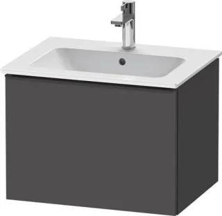 Duravit D-Neo Waschtischunterbau wandhängend Graphit Matt 610x462x440 mm - DE42610BD490000 DE42610BD490000