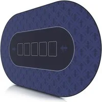 CSL Spieltisch, XXL Pokermatte 100x60cm, ovale Poker Tischauflage, Pokertisch Auflage
