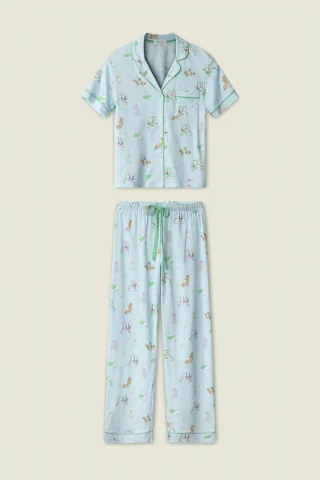 P.J. Salvage - culotte pyjama hellblau - Gr. - XL