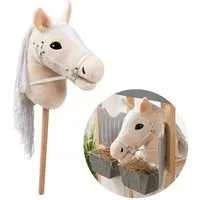 ELLA & PIET® Steckenpferd Großes Hobby Horse CARAMEL mit Tasche (Beige)