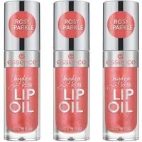 Essence Lipgloss HYDRA KISS LIP OIL, 3-tlg., mit hochglänzendem Finish