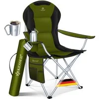 KESSER Campingstuhl, faltbarer Klappstuhl bis150kg belastbar Angelstuhl Faltstuhl