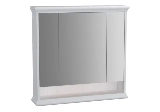 VitrA Valarte LED-Spiegelschrank 78 cm 3 Türen Weiß Matt,62231 62231