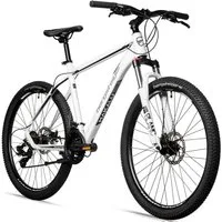 bergsteiger Mountainbike Makalu 26, 29 Zoll Mountainbike Alu, geeignet ab 150 cm, Damen, Herren, 21 Gang Shimano Tourney RD-TY300 Schaltwerk, Kettenschaltung, Scheibenbremsen