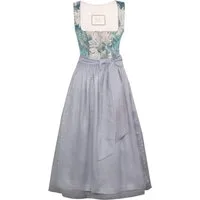 Madame Marie Dirndl Dirndl Saphora 75cm Länge taubenblau