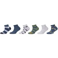 s.Oliver Sneakersocken 6er Pack 6er Pack Weiche Qualität aus Bio-Baumwolle für hohen Tragekomfort
