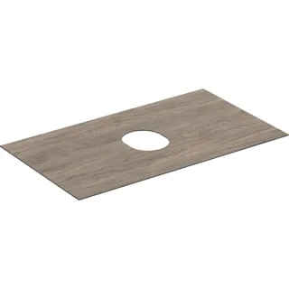 Geberit VariForm Abdeckplatte für Unterschrank f. Aufsatzwaschtisch mit einer Schublade B=90cm, Nuss 244678001