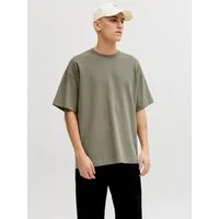 Jack & Jones T-Shirt JJEBARRON TEE SS O-NECK NOOS Baumwollmischung, loose fit