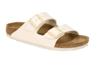 Birkenstock 1027339 BS Arizona Damen Pantoletten Wei? Eggshell Anatomisch gef...