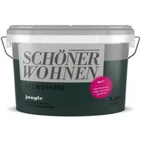 SCHÖNER WOHNEN FARBE Wandfarbe SW Trend Wandfarbe matt 2,5L Jungle 6514