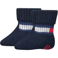 Tommy Hilfiger Socken TH BABY SOCK FLAG SOCK (2 Paar) mit Antirutsch-Noppen an der Fußsohle