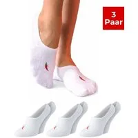 Chili Lifestyle Füßlinge mit Silicon Pad aus gekämmter Baumwolle für Damen und Herren (Multipack, 3-Paar, 2 Farbe) Anti Slip Invisible Socks ohne Naht mit Silikonpad gegen Verrutschen