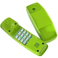 Loggyland Spielturm-Erweiterung Kindertelefon Kunststoff mit Telefonhalterung und Tastengeräuschen, (Halterung für), senkrechte und waagerechte Anbringung