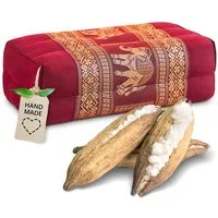 livasia Stützkissen Yogakissen (Deluxe) - 17x34x12cm, Kapok, vegan, handgefertigt