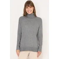 CECIL Rollkragenpullover im angenehmen Materialmix