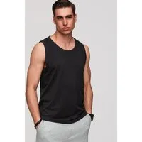 OMBRE Tanktop Herren Tanktop Regular Fit mit Rundhalsausschnitt Schwarz XL (kein Set, 1-tlg)