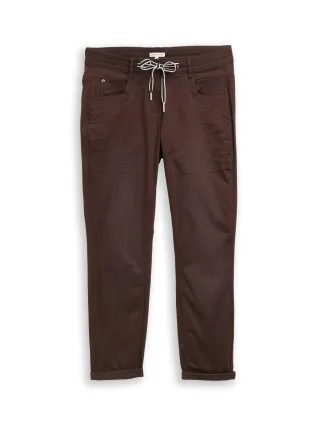 Tom Tailor - Tapered Relaxed Hose java dark brown - Gr. - 28
