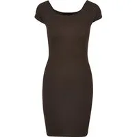 URBAN CLASSICS Shirtkleid Urban Classics Damen Ladies Off Shoulder Rib Dress (1-tlg)