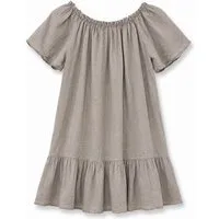 ITALY VIBES Sommerkleid - Off-Shoulder-Minikleid - kurzes Baumwollkleid mit Volant ONE SIZE - passend von Größe XS bis L