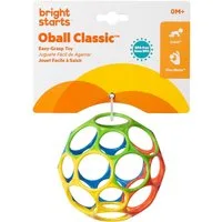 Bright Starts Greifspielzeug Oball Classic™ Easy-Grasp Toy - Rot/Blau/Grün/Gelb