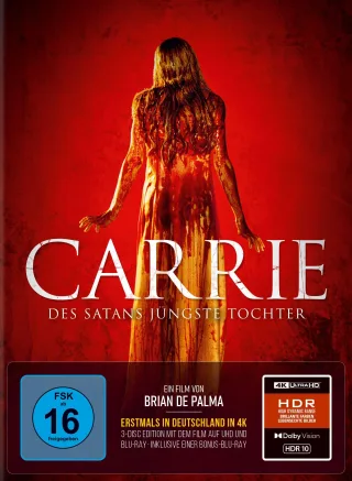 Carrie - Des Satans jüngste Tochter - 3-Disc Limited Collector's Mediabook im Schuber (UHD + Blu-ray + Bonus-Blu-ray)